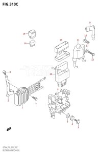 DF9.9B From 00995F-310001 (P03)  2013 drawing RECTIFIER /​ IGNITION COIL (DF15A:P03)