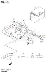 DF30A From 03003F-610001 (P01 P40)  2016 drawing TILLER HANDLE (DF30AQ:P01)