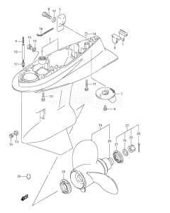 Outboard DF 115 drawing Gear Case (C/R)