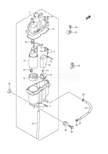 Outboard DF 140 drawing Fuel Vapor Separator