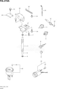 04001F-510001 (2005) 40hp E01-Gen. Export 1 (DF40QHK5  DF40TK5) DF40 drawing SENSOR