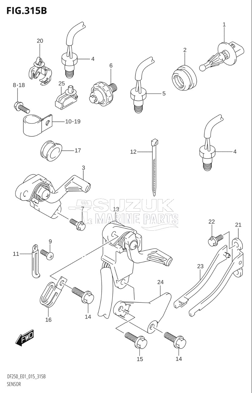 SENSOR (DF200T:E40)