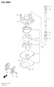 DF70A From 07003F-510001 (E01 E40)  2015 drawing WATER PUMP (DF90A:E40)