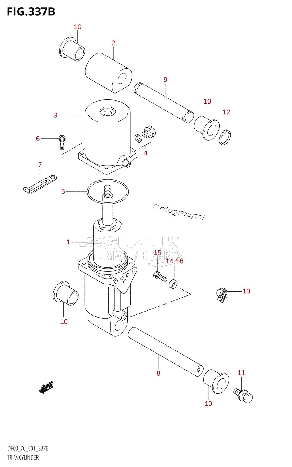 TRIM CYLINDER (K1,K2,K3,K4,K5,K6,K7,K8,K9)