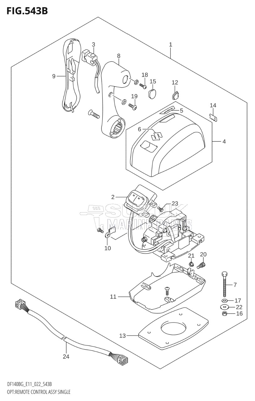 OPT:REMOTE CONTROL ASSY SINGLE (022)