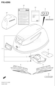 01504F-310001 (2013) 15hp P01-Gen. Export 1 (DF15A  DF15A    DF15AR  DF15AR    DF15AT) DF15A drawing ENGINE COVER (DF20AR:P01)