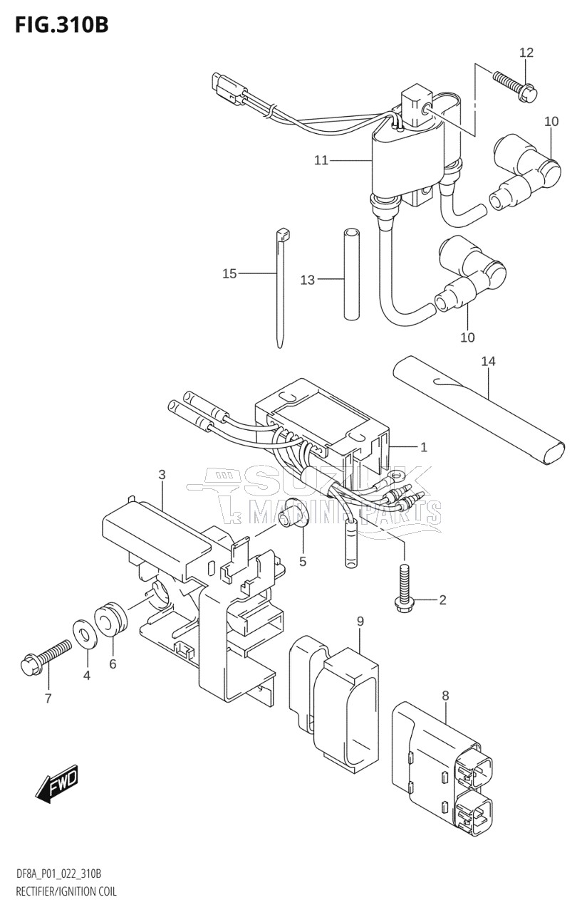 RECTIFIER / IGNITION COIL (DF8AR)