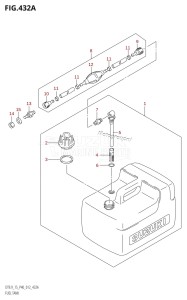 DT9.9 From 00996-210001 (P40)  2012 drawing FUEL TANK (DT9.9K:P40)