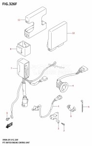 DF40A From 04003F-210001 (E01)  2012 drawing PTT SWITCH /​ ENGINE CONTROL UNIT (DF60A:E01)