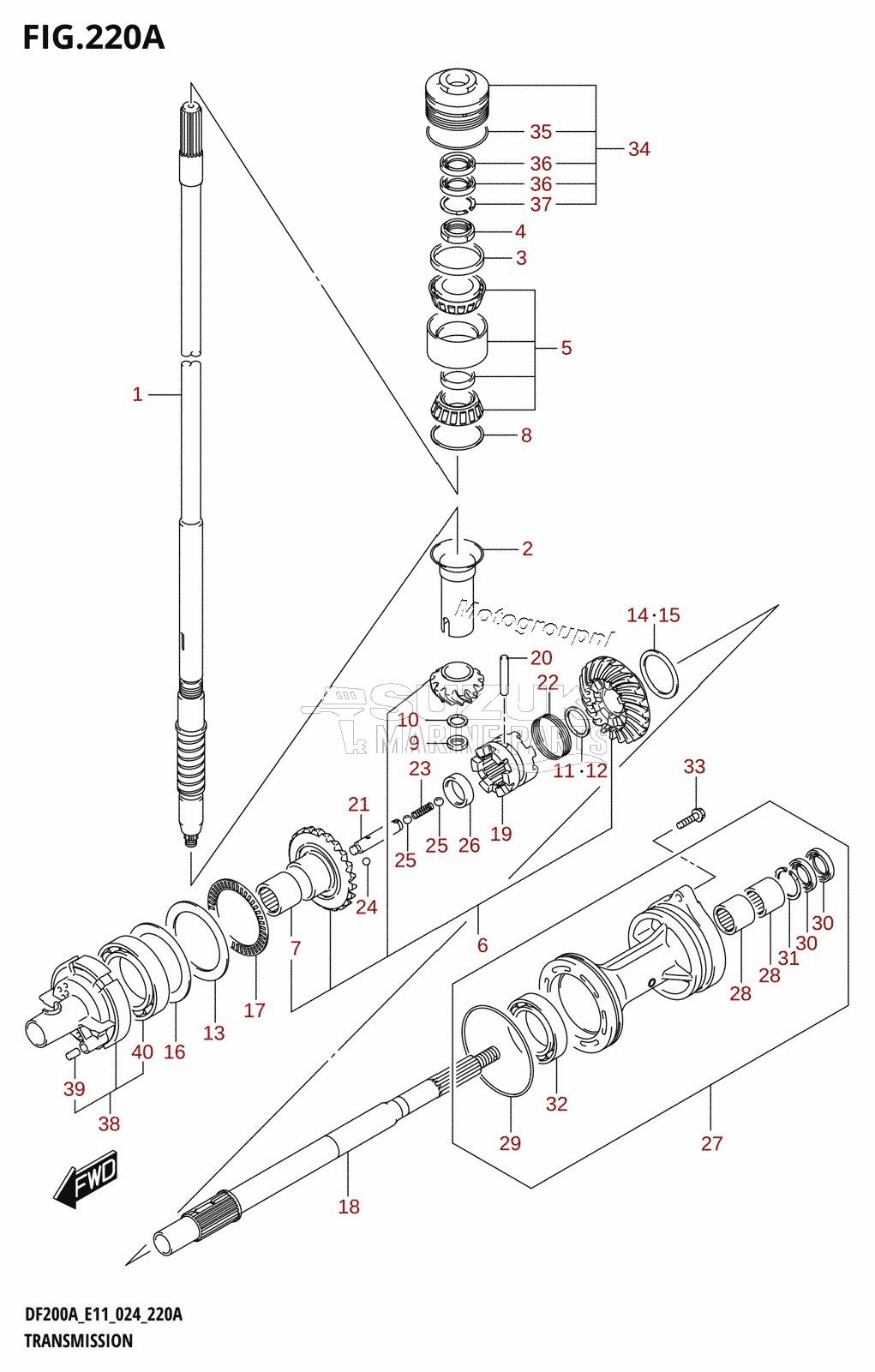 TRANSMISSION (DF200AT,DF175AT,DF150AT)