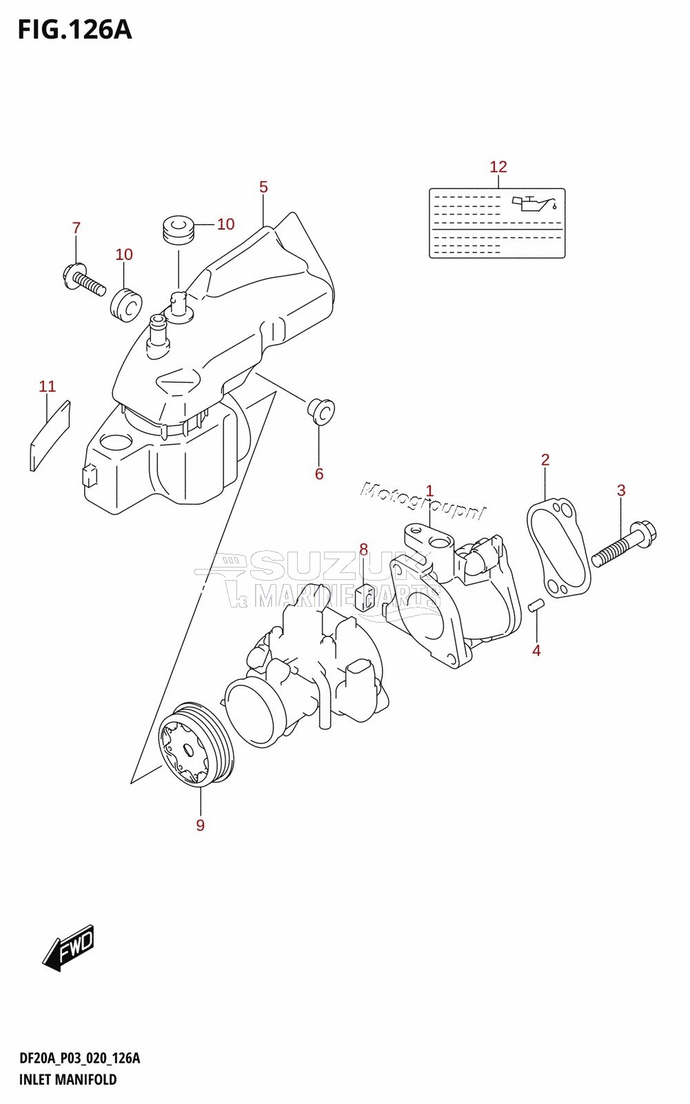 INLET MANIFOLD (DF9.9B,DF9.9BT,DF9.9BTH)