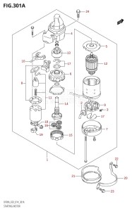 DF80A From 08002F-410001 (E03)  2014 drawing STARTING MOTOR