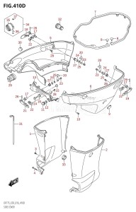 DF175TG From 17502F-610001 (E03)  2016 drawing SIDE COVER (DF150ZG:E03)