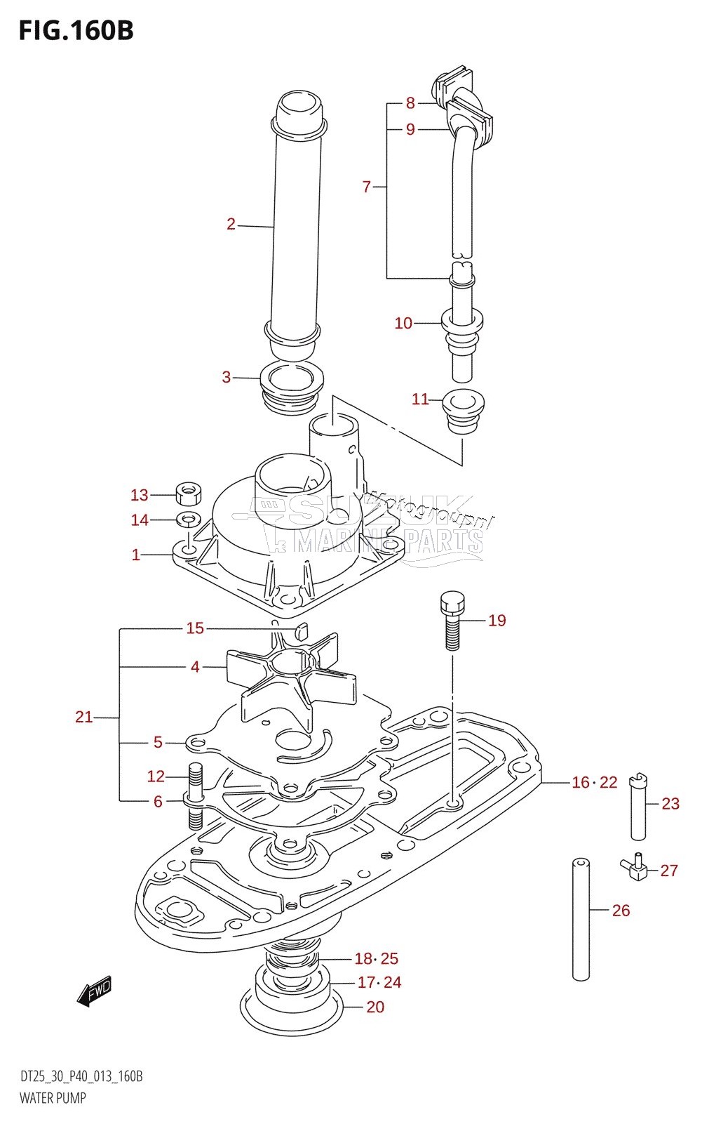 WATER PUMP (DT30:P40)