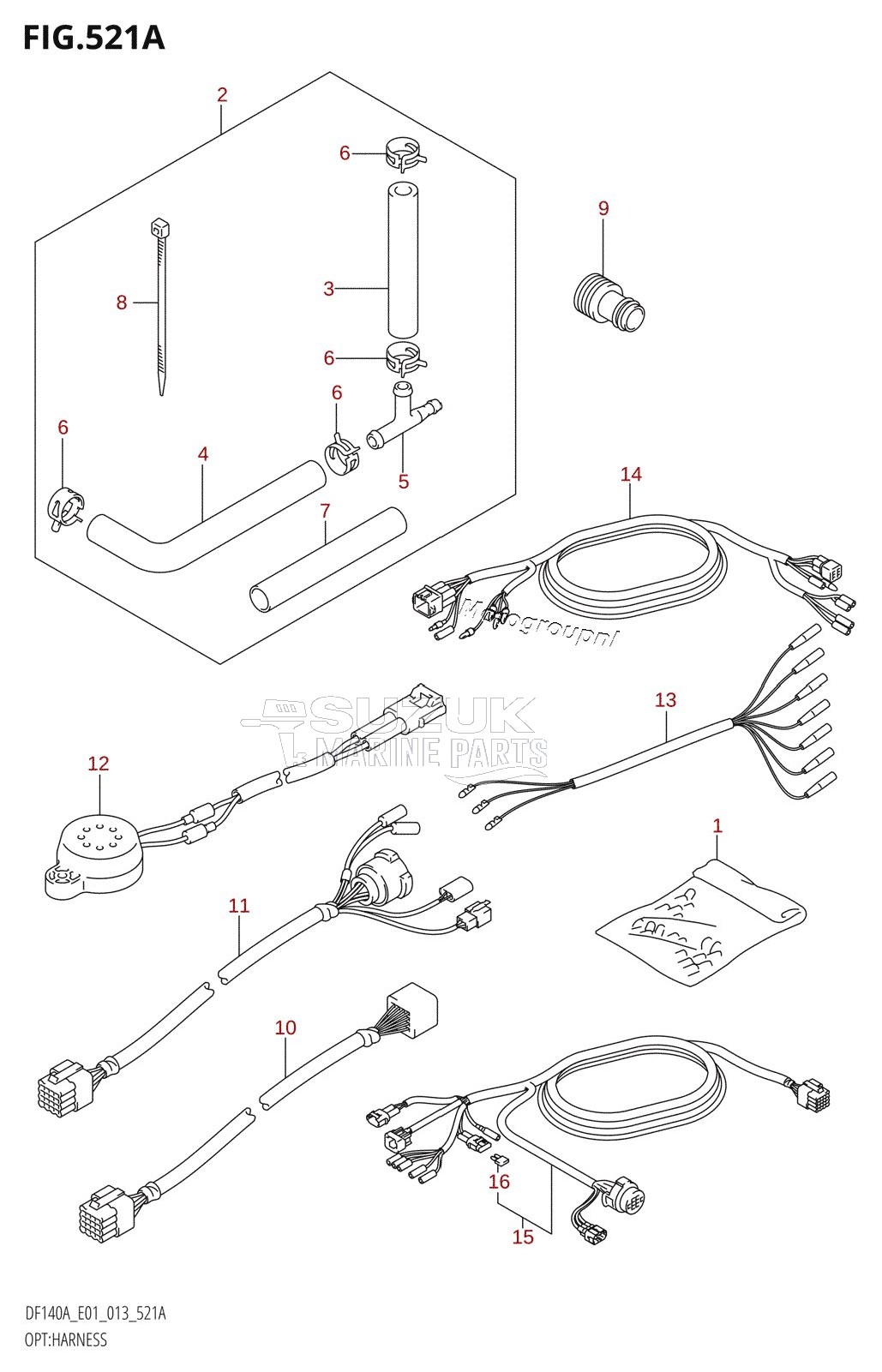 OPT:HARNESS (DF140AT:E01)