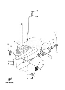 F20AE-NV drawing LOWER-CASING-x-DRIVE-2