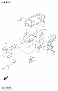 DF225Z From 22503Z-040001 (E01 E03 E40)  2020 drawing DRIVE SHAFT HOUSING (DF250ST:X-TRANSOM)