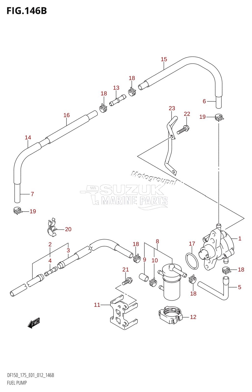 FUEL PUMP (DF150T:E40)