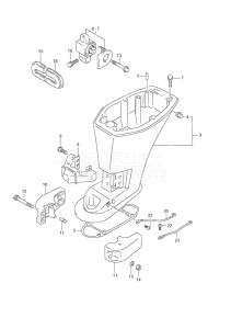 DF 9.9 drawing Driveshaft Housing