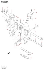 DF70 From 07001F-861001 (E01)  1998 drawing CLAMP BRACKET