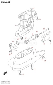 04003F-510001 (2005) 40hp E01 E13-Gen. Export 1 -  SE  Asia (DF40A  DF40AQH  DF40AST  DF40ATH) DF40A drawing DRIVE SHAFT HOUSING (DF60AVT:E40)