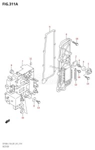 DF115AZ From 11503Z-310001 (E01 E40)  2013 drawing RECTIFIER