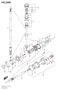 DF200 From 20002F-510001 (E01 E40)  2005 drawing TRANSMISSION (DF200Z:E40)