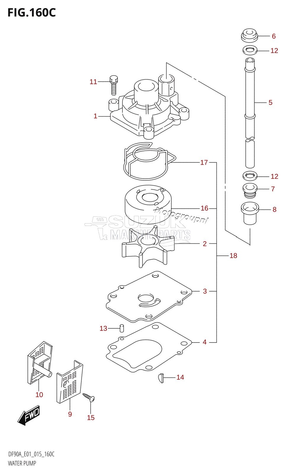 WATER PUMP (DF70ATH:E01)