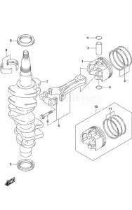 DF 25A drawing Crankshaft