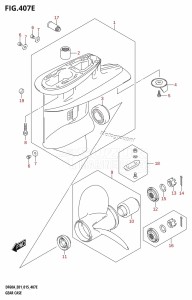 DF60A From 06002F-510001 (E01 E40)  2015 drawing GEAR CASE (DF50A:E01)