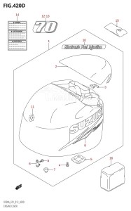 DF80A From 08002F-210001 (E01 E40)  2012 drawing ENGINE COVER (DF70ATH:E40)