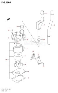 DF175T From 17501F-680001 (E01)  2006 drawing WATER PUMP