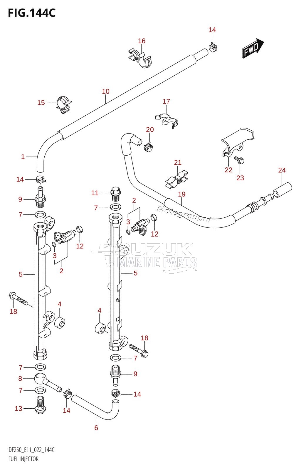 FUEL INJECTOR (E03:DF250ST)