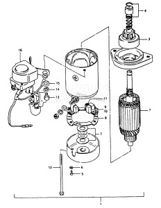 DT35 From 4001-200001 ()  1982 drawing STARTING MOTOR