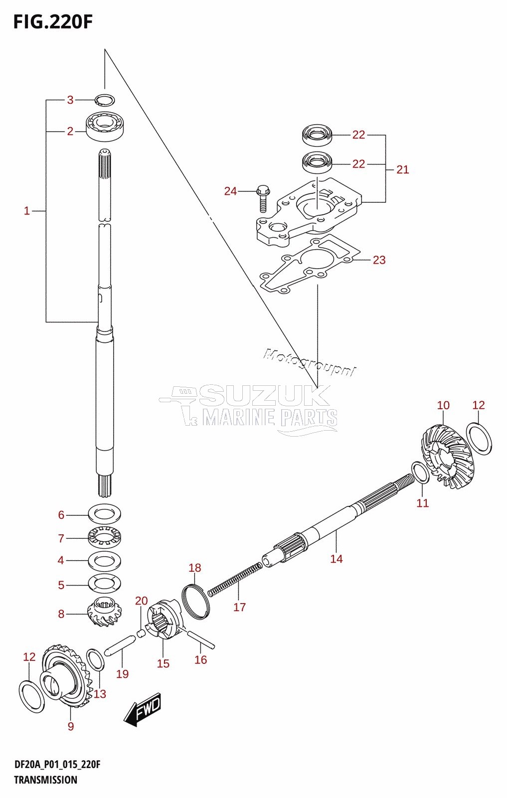 TRANSMISSION (DF15ATH:P01)