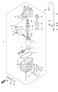 DF 90A drawing Fuel Vapor Separator