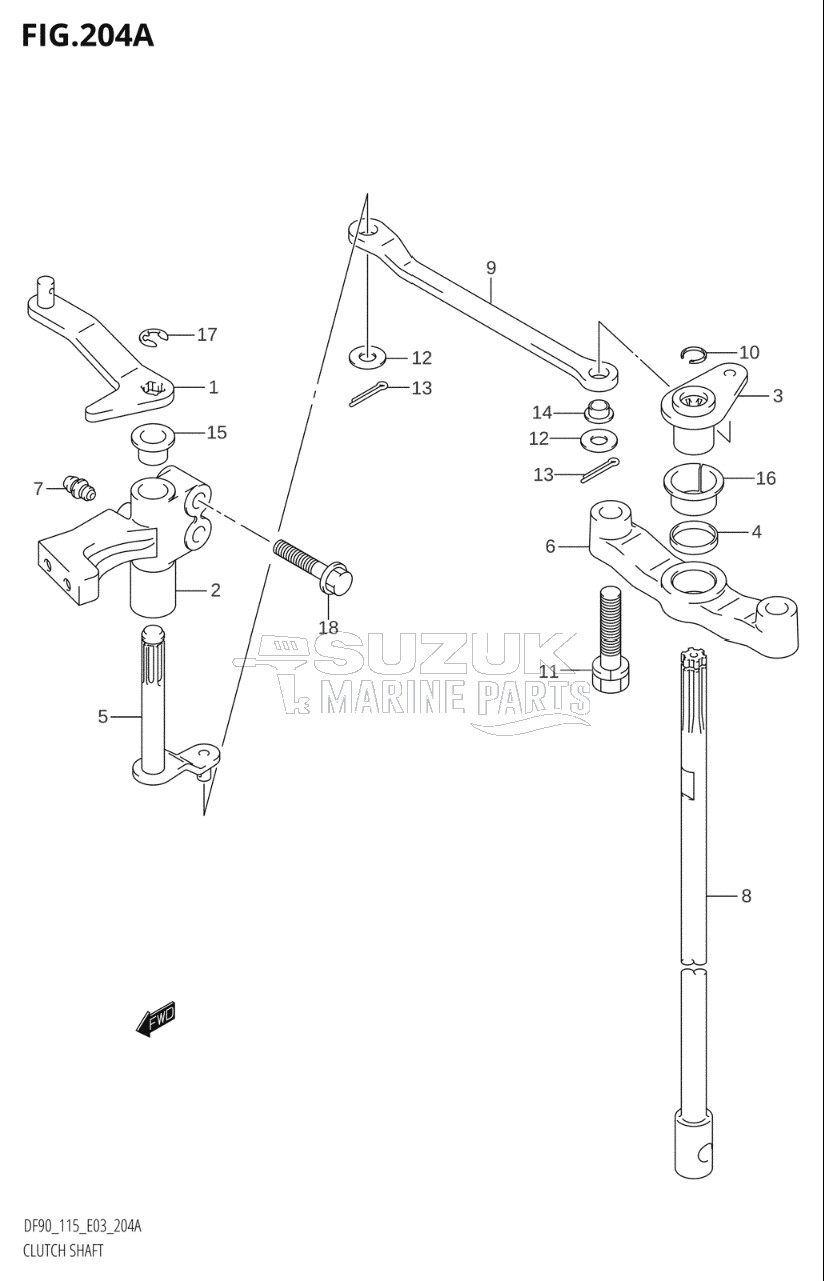 CLUTCH SHAFT (K1,K2,K3)