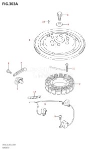 DF50 From 05001F-151001 (E01 E11)  2001 drawing MAGNETO (X,Y)
