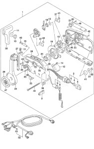 Outboard DF 25A drawing Remote Control