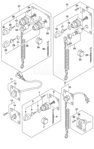 Outboard DF 140A drawing Switch