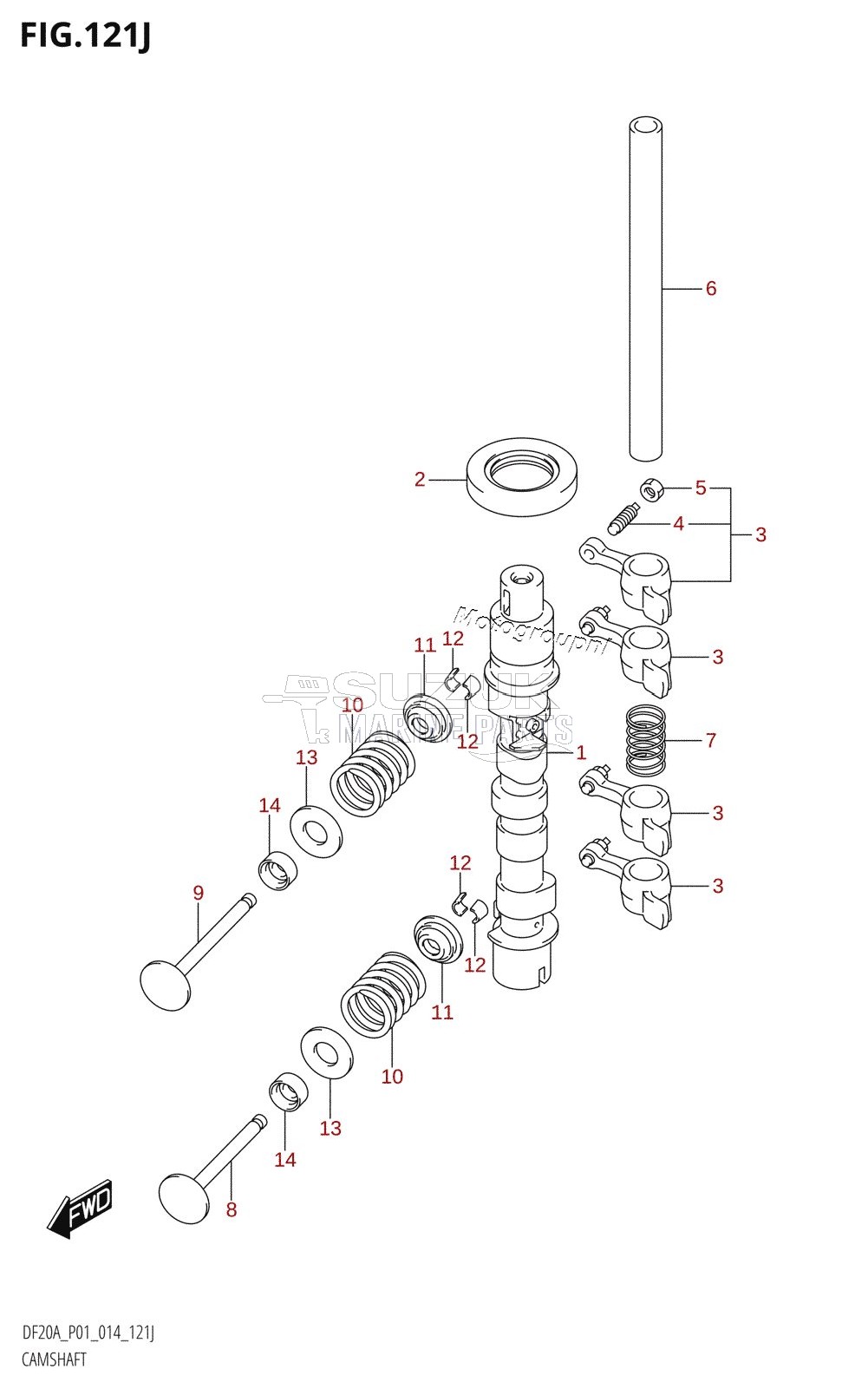 CAMSHAFT (DF20AR:P01)