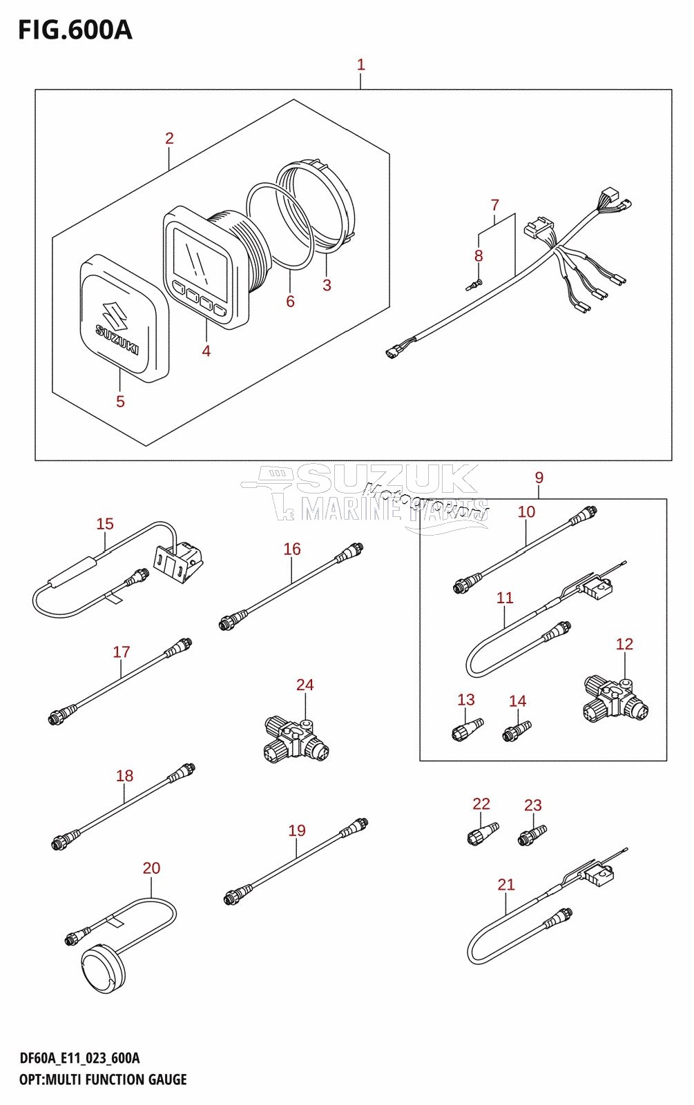 OPT:MULTI FUNCTION GAUGE ((DF40A,DF40AST,DF50A,DF50AVT,DF60A,DF60AVT,DF40ASVT):(020,021))