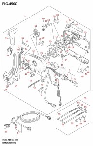 DF20A From 02002F-340001 (E01 E40)  2023 drawing REMOTE CONTROL ((DF9.9BT,DF15AT,DF20AT):(020,021))