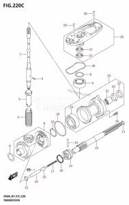 DF50A From 05003F-510001 (E01)  2015 drawing TRANSMISSION (DF40ATH:E01)