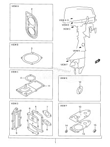 DT8 From 0801-030001 ()  2002 drawing OPTIONAL : GASKET SET