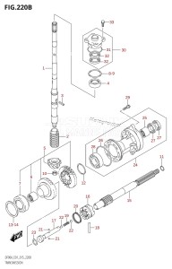 DF80A From 08002F-510001 (E01 E40)  2015 drawing TRANSMISSION (DF70A:E40)