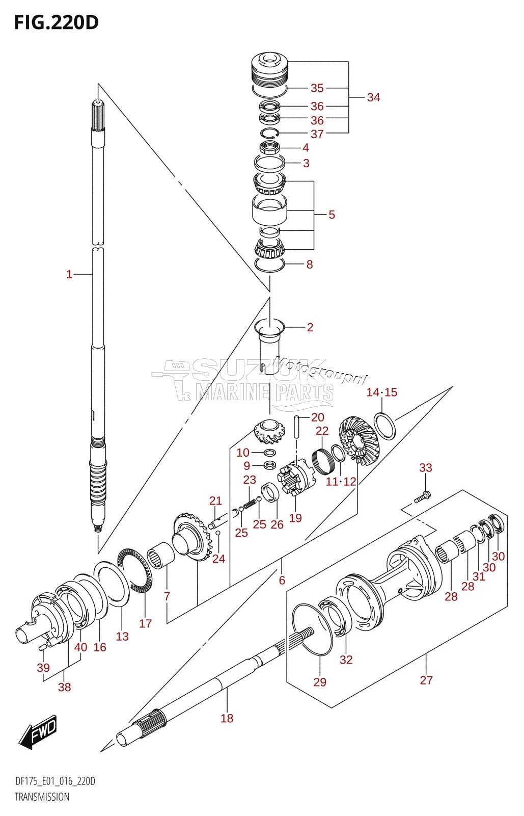 TRANSMISSION (DF150TG:E40)