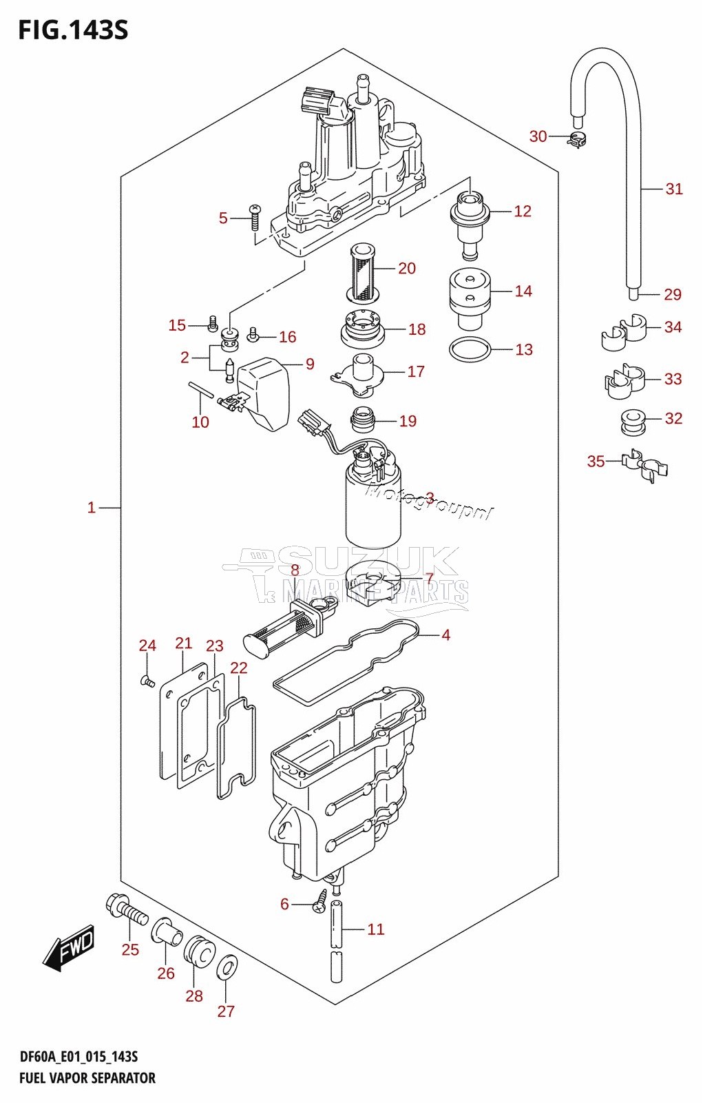 FUEL VAPOR SEPARATOR (DF60AVT:E40)