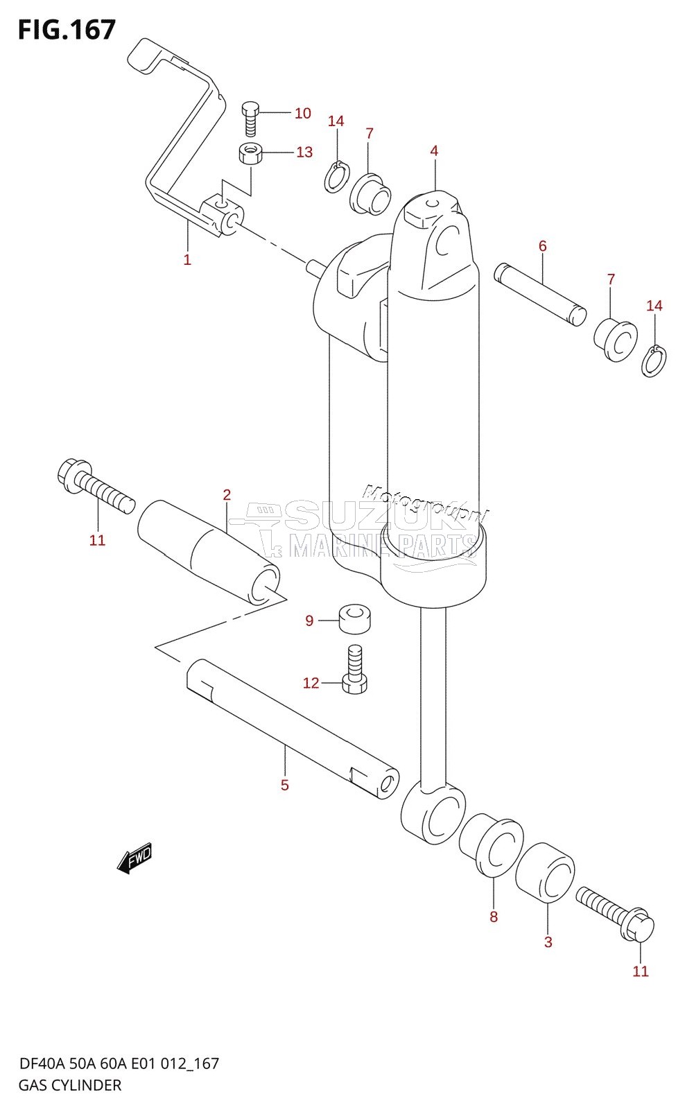 GAS CYLINDER (DF40AQH E01)