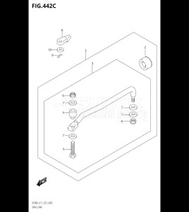 10004F-140001 (2021) 100hp E01 E40-Gen. Export 1 - Costa Rica (DF100BT  DF100BT   DF100BT) DF100B drawing DRAG LINK ((DF70ATH,DF90ATH):(020,021))